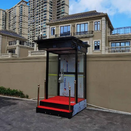 岗亭保安亭户外可移动高档售楼部楼盘站岗岗亭形象高档门卫亭中山