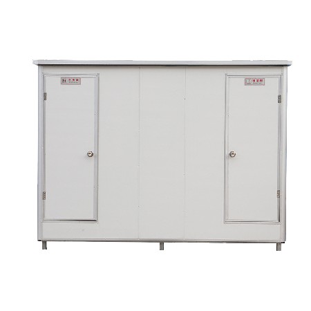 移动双厕所铝合金彩钢板环保厕所城市乡镇工地临时洗手间公共厕所