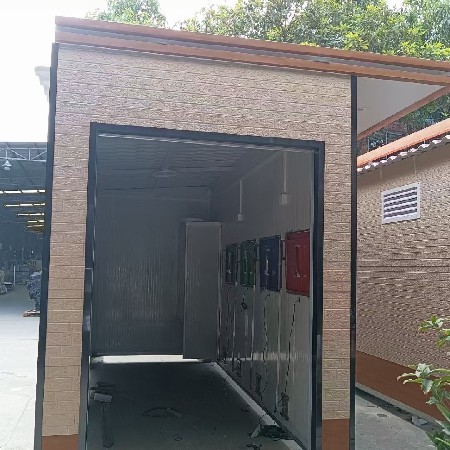 不锈钢垃圾分类亭四桶收集房带洗手台宣传栏广告牌小区回收投放站