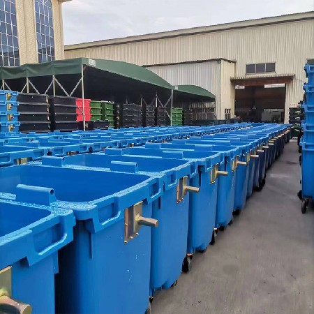 大型户外塑料垃圾桶加厚乡村四分类垃圾桶小区农村街道回收果皮箱